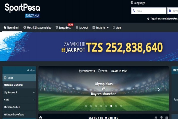 SportPesa Tanzania Registration, Bonus, App, Jackpot and PayBill Number